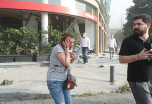 فیلم/ مردم بُهت‌زده بیروت پس از انفجار