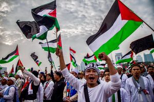 حضور میلیونی مردم جاکارتا در حمایت از غزه