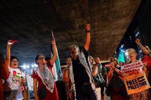 عکس/ تجمع در حمایت از مردم غزه در سائو پائولو برزیل