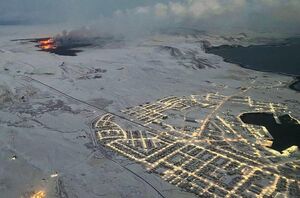 عکس/ فوران آتشفشان در ایسلند