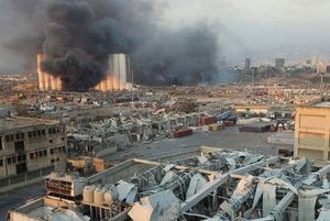 تصاویری از ویرانی به جا مانده از انفجار بیروت