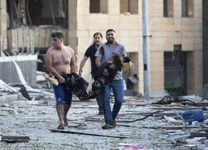 تصویر تراژدیک از یکی از قربانیان انفجار بیروت