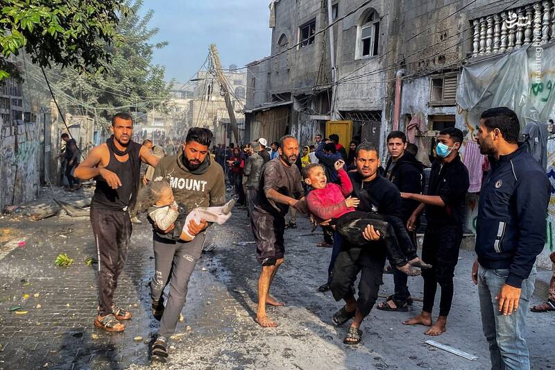 عکس/ بار دیگر غزه در آتش خون
