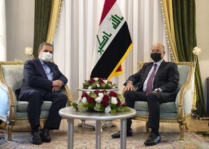 عکس/ دیدار رییس‌جمهور عراق با محسن رضایی