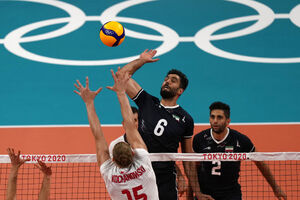 عکس/ دیدار والیبال ایران و لهستان در المپیک توکیو