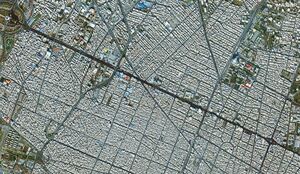 اولین تصاویر ماهواره‌ای مراسم تشییع در تهران