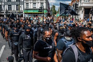 عکس/ لندن در قرق معترضان به قتل جورج فلوید
