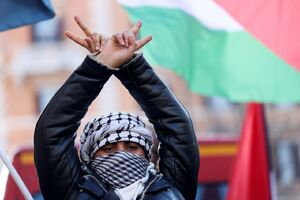 حمایت مردم ایتالیا از غزه و فلسطین