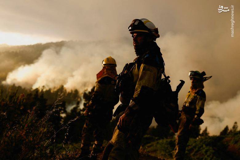 آتش‌سوزی مهیب در جنگل‌های اسپانیا